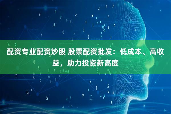 配资专业配资炒股 股票配资批发：低成本、高收益，助力投资新高度