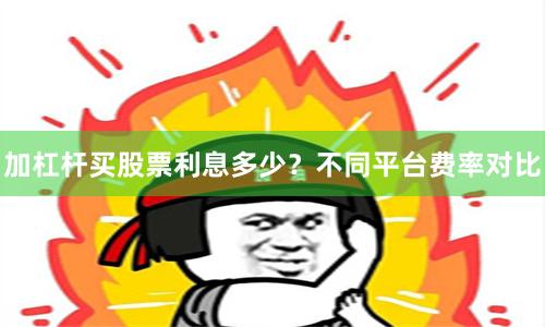 加杠杆买股票利息多少？不同平台费率对比